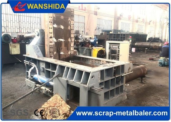 250ton Heavy-Duty Hydraulic Scrap Metal Baler với động cơ 90kW và 2000x1750x900mm Press Room cho nhà máy thép