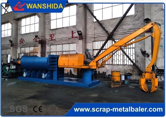 Máy nén phế liệu cố định với máy nắm bắt cho việc thu hồi kim loại hỗn hợp