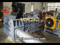 WANSHIDA 200ton bên đẩy ra thử nghiệm video baler kim loại trong xưởng của chúng tôi