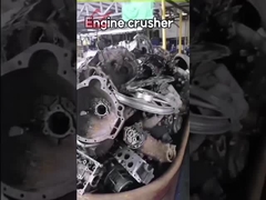 PSJ-1250 Máy nghiền và nén vỏ động cơ phế liệu, động cơ diesel cung cấp điện