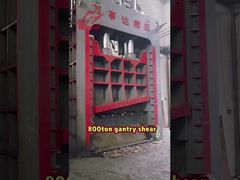 Máy cắt thủy lực khung giàn phế liệu 800 tấn cắt các cấu kiện thép nặng