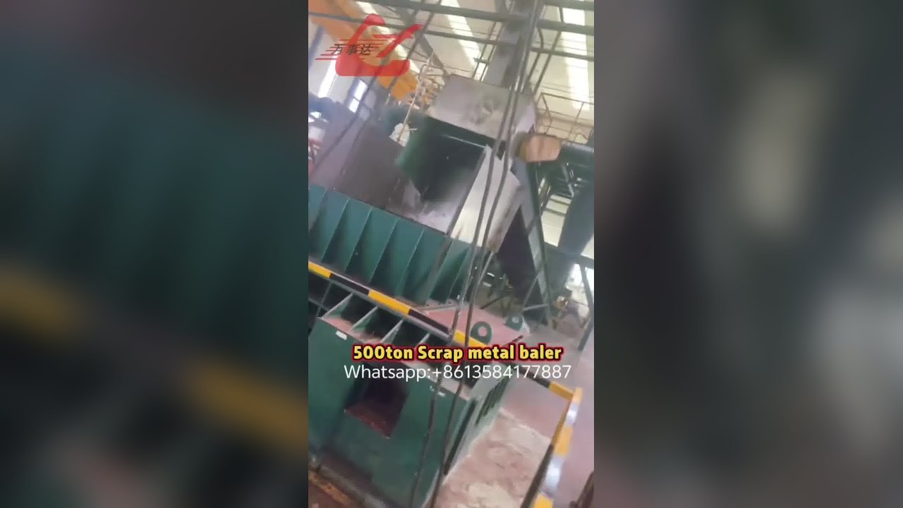 500ton high press force Scrap Metal Baling Press machine for copper sawdust
