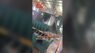 Lực ép cao 500 tấn Máy ép kiện kim loại phế liệu cho mùn cưa đồng