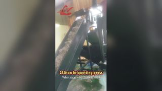 Máy ép đóng bánh phế liệu 250 tấn làm việc tại sân khách hàng của chúng tôi